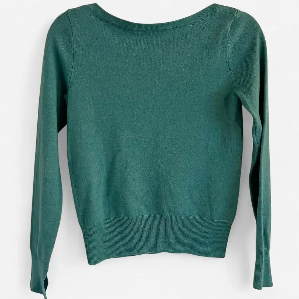 THE LIMITED Merino Wool Blend Boatneck Sweater